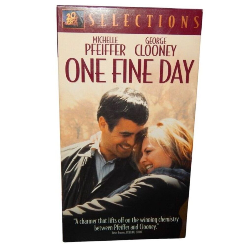 ONE FINE DAY VHS Michelle Pfeiffer George Clooney Mae Whitman Charles Durning